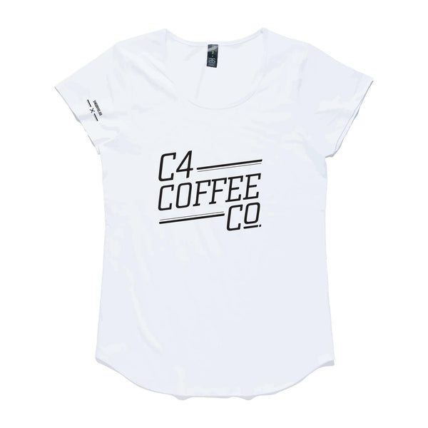 T Shirt C4 Coffee Co Womans